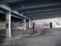 A recce of the derelict buildings of the old Boulogne Hoverport - Inside the terminal building (submitted by N Levy).